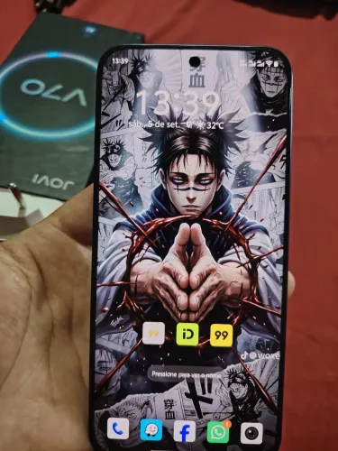 Jovy v70 5g 256/8. Resistência a água ip68 e ip68. Celular zero. 1300
