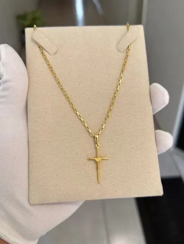 Cordão masculino banhado a ouro
