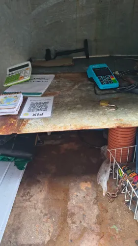 Barraca com gavetas