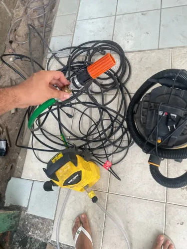 Lavadora e aspirador