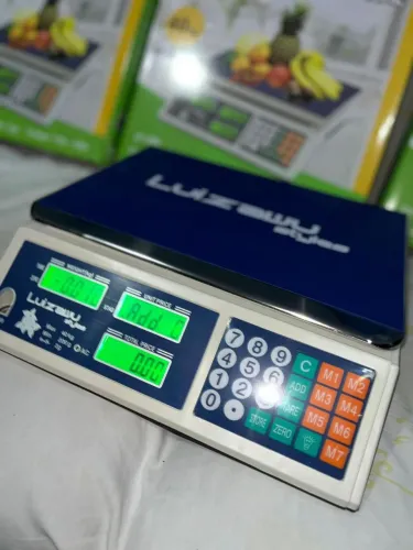 Balança eletrônica bateria embutida 40kg bivolt
