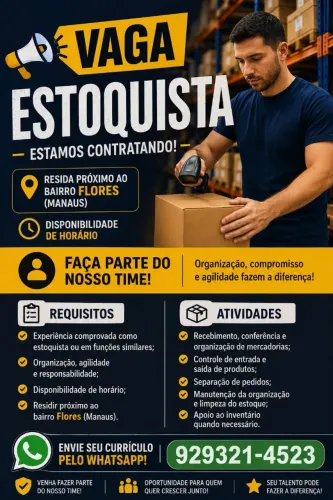 Vaga de estoquista