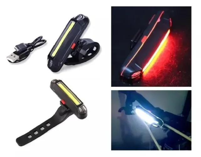 Led traseiro de 100 Lumens para bike. Luz forte 2 cores de pisca