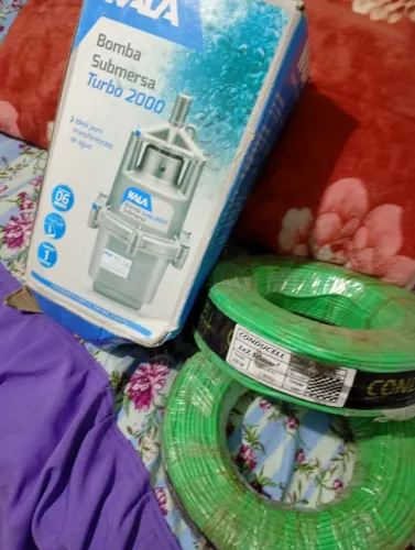 Bomba d'água nova na caixa + fio 2.5mm leia tudo antes