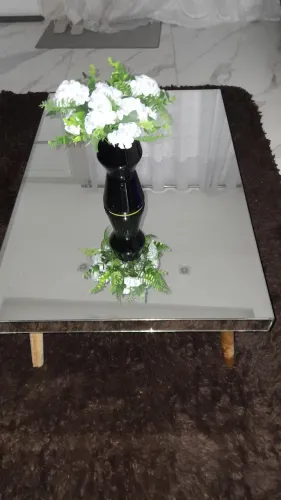 Mesa de centro toda de vidro xiqueza para sua sala