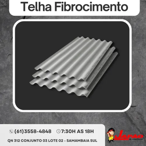 Telha Fibrocimento Vários Tamanhos em Oferta Faça Seu Orçamento Pelo Whatsapp