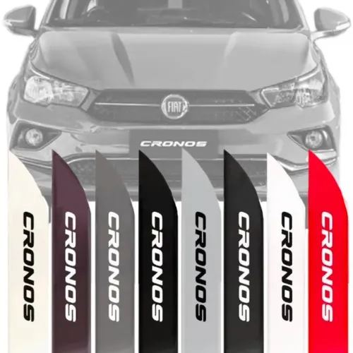 Friso Lateral Fiat Cronos - C/ Nome - Branco / Cinza / Preto / Vermelho / Prata