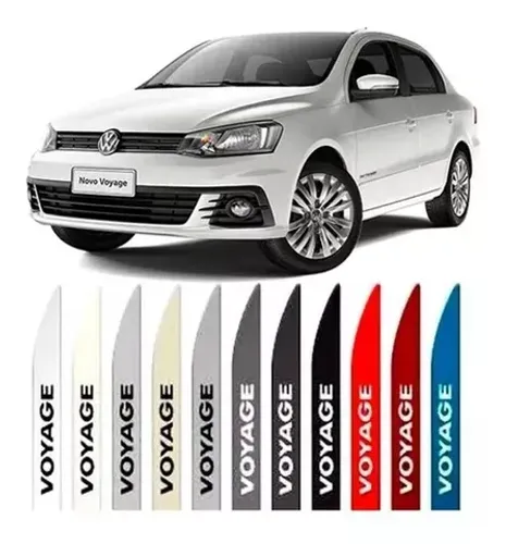 Friso Lateral Volkswagen Voyage - Branco / Preto / Prata / Cinza / Vermelho / Azul