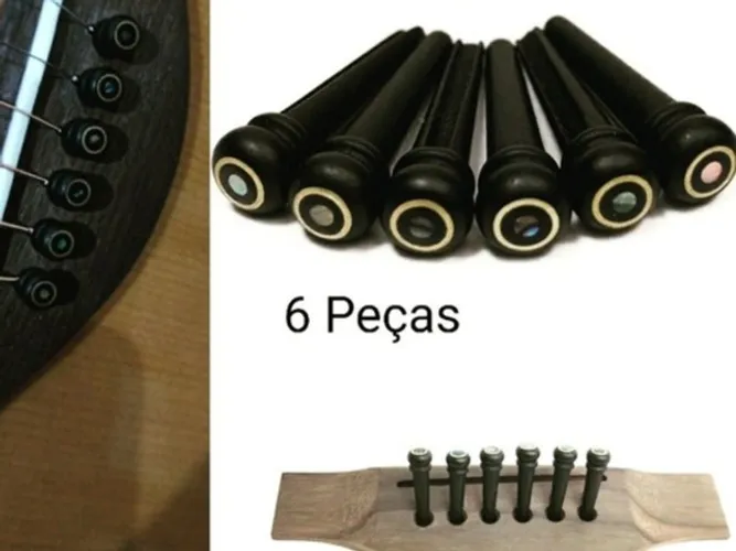 Pinos Ébano natural para ponte Violão