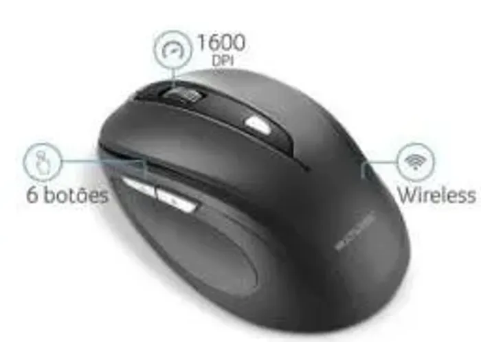 Mouse Sem Fio Multilaser 2.4 Ghz Comfort - 1 ano de garantia