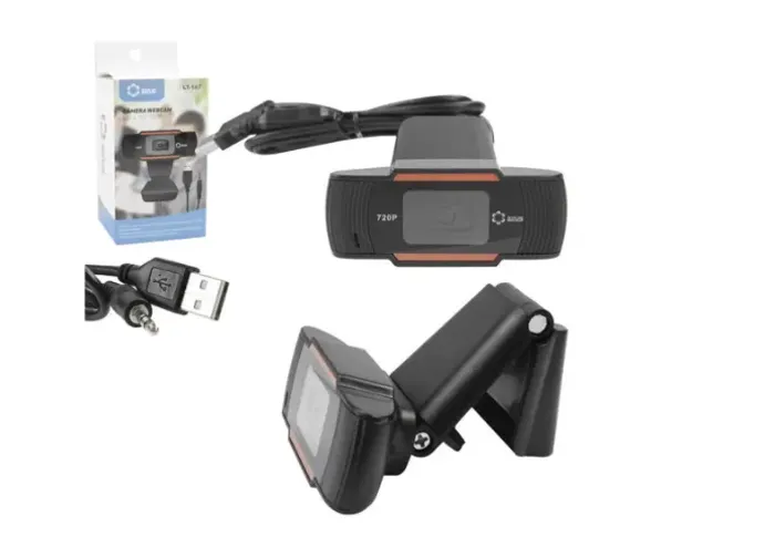 Webcam Usb Hd 720P C/Microfone P2 Lotus LT-187 Preta