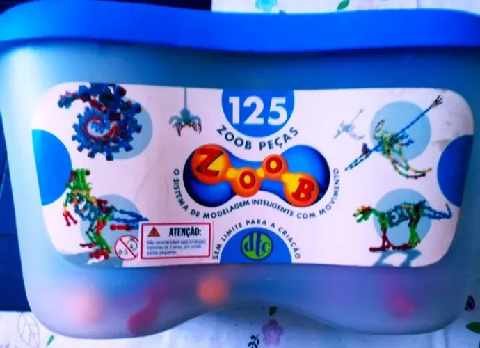 Conjunto de construção ZOOB Snap-Together 125 peças brinquedo de aprendizagem