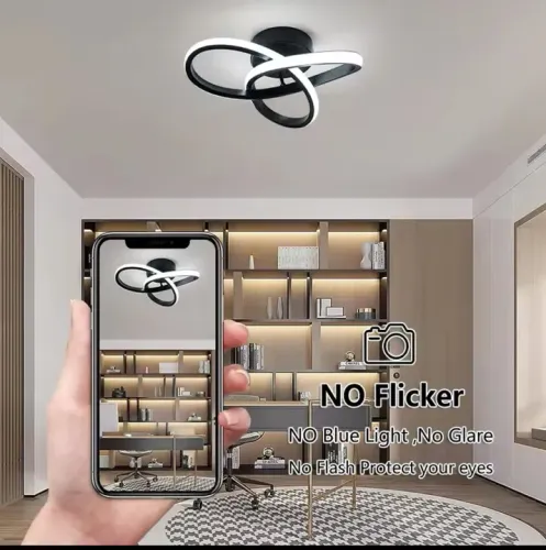 Lustre de LED Moderno para Sala de Estar - 3 Cores de Temperatura