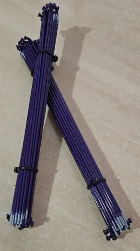 KIT JOGO DE RAIOS 36 UNIDADES PINTADO ARO 20 TAMANHO 187MM ROXO