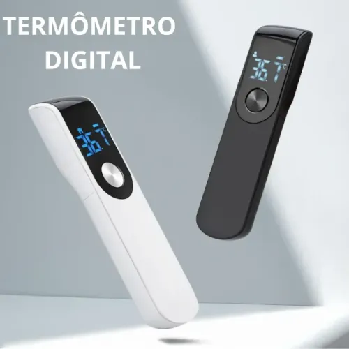 Termômetro digital infravermelho sem contato, medidor de temperatura para bebês e adultos