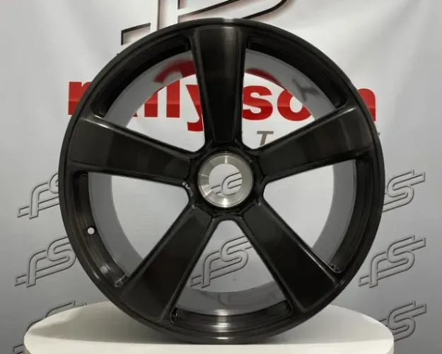 Roda Porsche 911 Targa 5 GTS Forged Aço Escovado Grafite Center Lock- 20x9 e 20x12 Offset