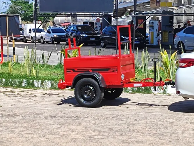 Reboque Estação Trabalho Lançamento de Cabo Fibra Otica- Moto ou carro