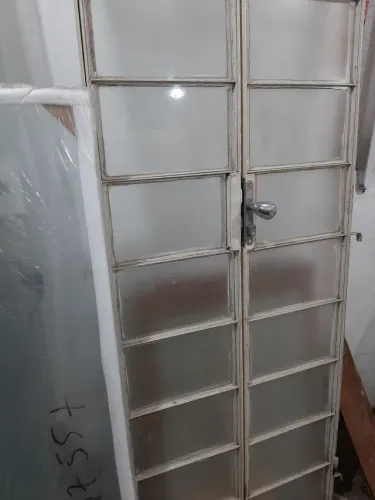 Porta de ferro duas folhas