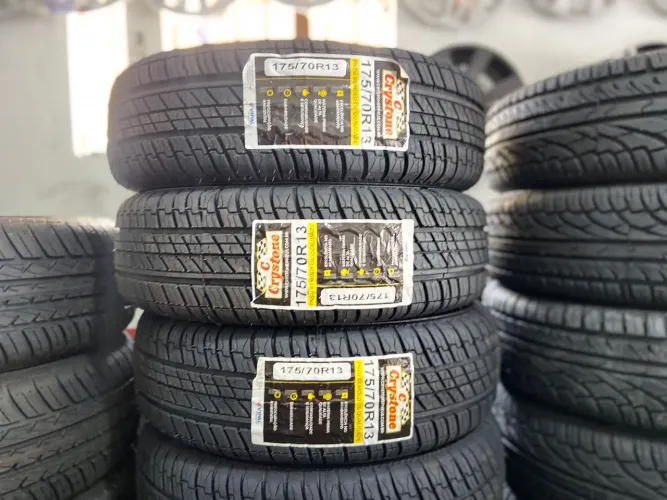4 Pneus 175/70/13 Remold Crystone Vipal (instalação gratuita)