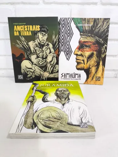 Kit com 3 hq's novas - ancestrais da terra - samaúma - nos caminhos de juramidã
