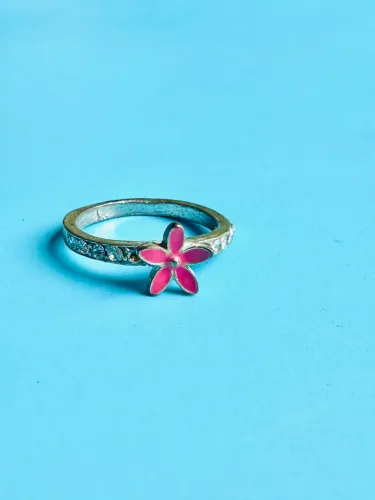 Anel florzinha rosa - Accessorize
