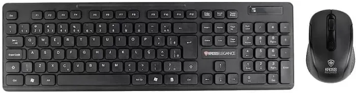 Kit Teclado e Mouse Sem Fio - Kross Elegance - KE-KM558V1 - Preto
