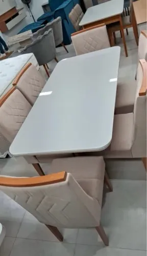 Mesa de jantar 6 cadeiras Roma - Nova