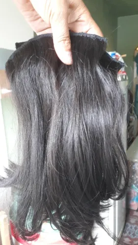 Aplique tic tac cabelo humano 