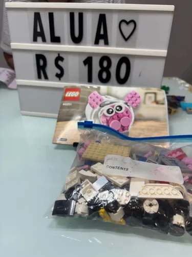 ALua Brinquedos LEGO 40251 Cofrinho Porquinho, Panda e Ursinho