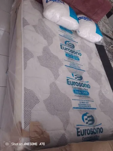 Cama Box Casal Mola Ensacada Eurosono - Novo -  Frete Grátis