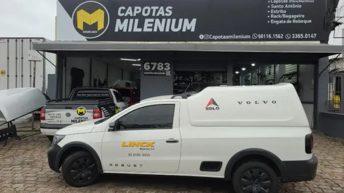 Capota de fibra com instalacao