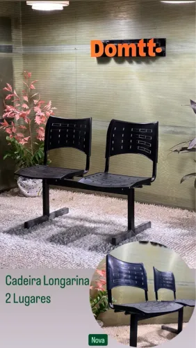 Cadeira Longarina de espera 2 lugares
