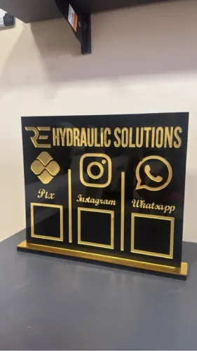 Placa pix personalizada