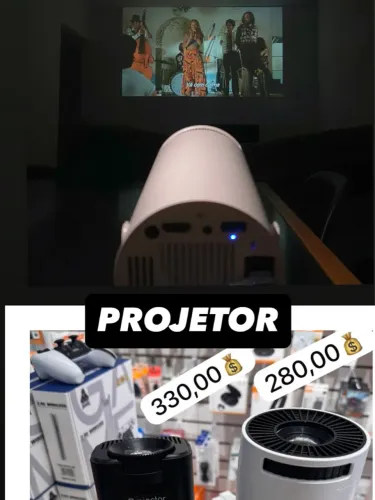 Projetor portátil com ótima qualidade de imagem