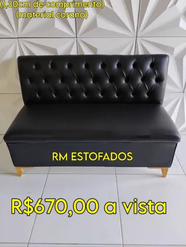Sofá de espera captonê 1,30cm