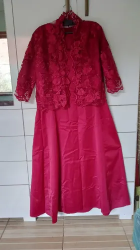 Vestido Longo marsala
