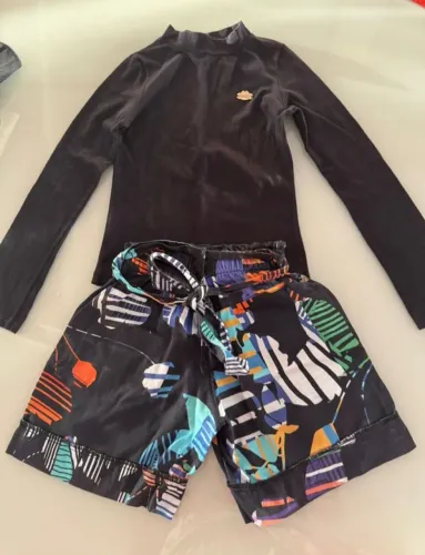 Short e blusa infantil a venda