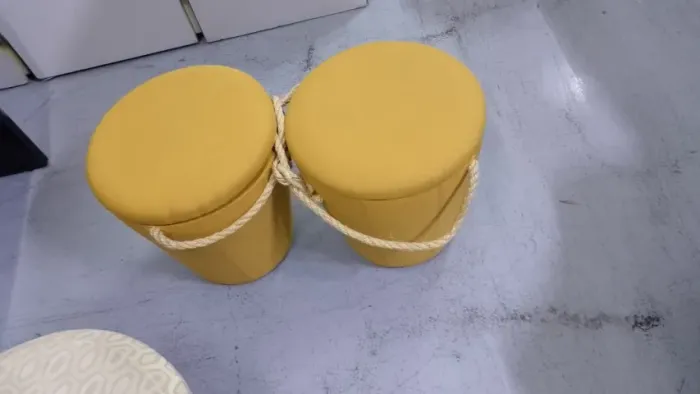 Puff Baú Amarelo - Frisokar 