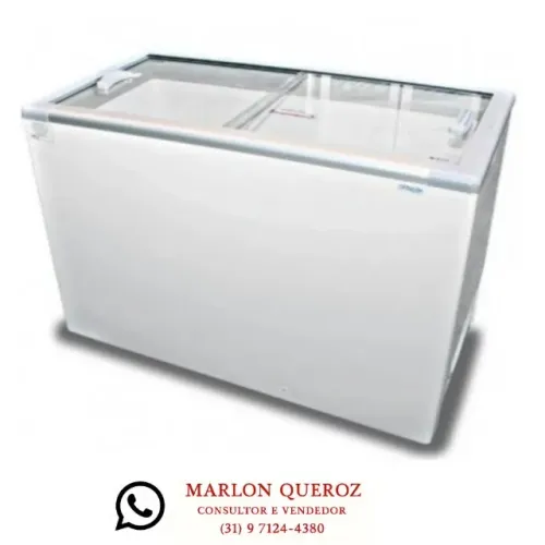 Freezer Horizontal 411L Fricon Tampa de Vidro - 220V