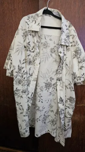 Camisa Floral Manga Curta