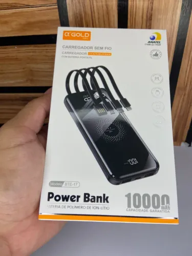 Carregador Portátil sem Fio Power Bank