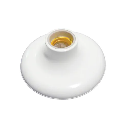 Plafon Com Soquete E27 Branco Romazi