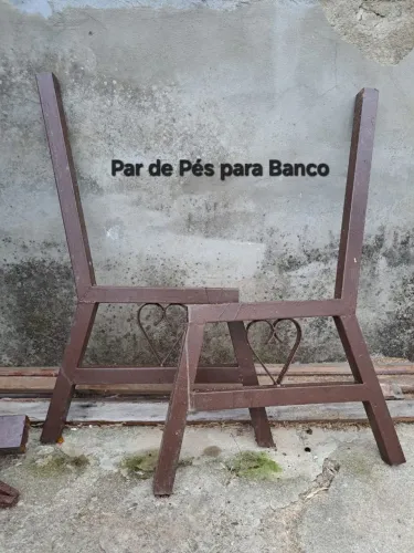Pés de Ferro Para Banco