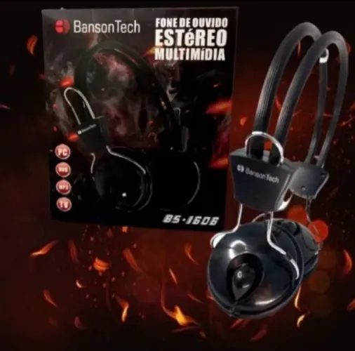 Fone de ouvido estéreo multimídia