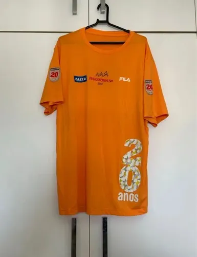 camiseta de corrida - maratona de são paulo 2014 - edição especial 20 anos