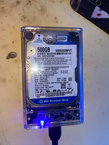 Vendo hd externo de 500gb