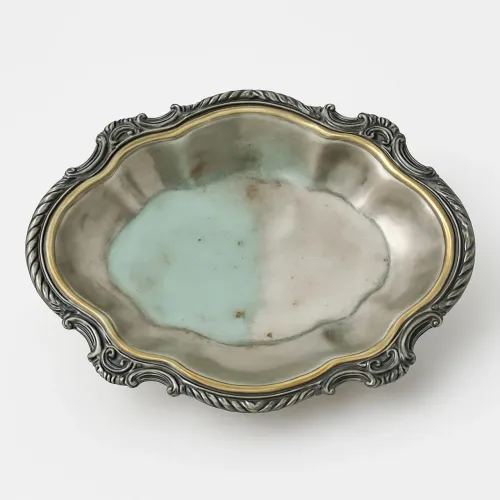Bandeja fruteira Sheffield  33 cm eleganc desde 1700