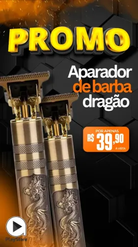 Barbeador Recarregável Com Pentes