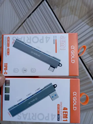 Adaptador Hub USB Tipo-C 3.0 multifuncional 4em1