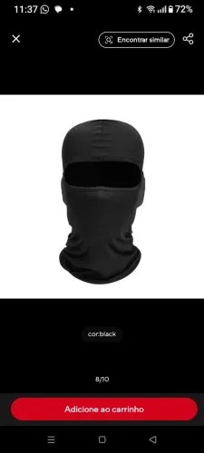 Balaclava para moto bicicleta